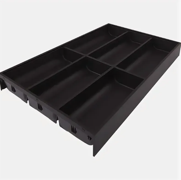 AMBIA-LINE вкладыш для столовых приборов для LEGRABOX НД=500 мм, ширина=300 мм, КАРБОН черный мат.